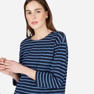 Everlane Nautical Blue Stripe Shirt